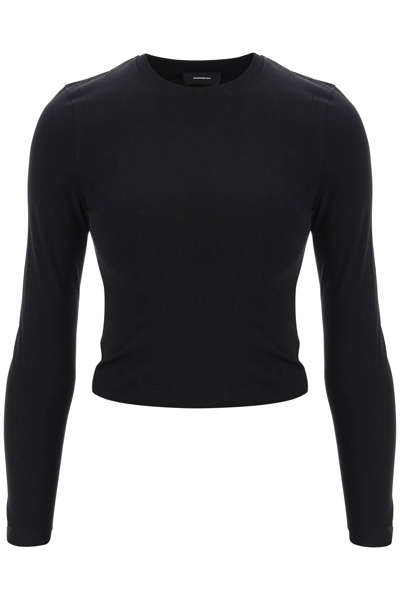 Shop Wardrobe.nyc Long-sleeved T-shirt In Black (black)