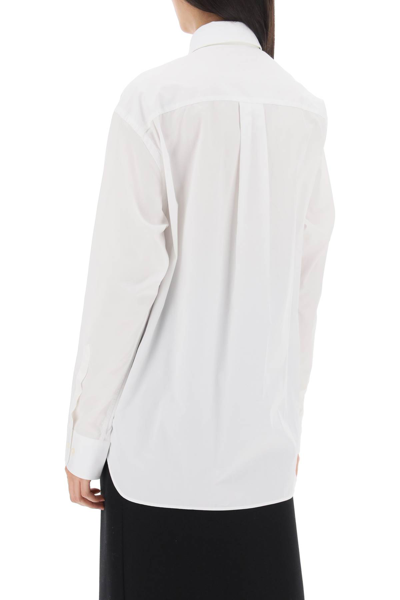 Shop Wardrobe.nyc Maxi Shirt In Cotton Batista In White (white)