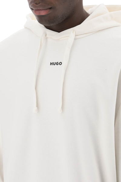 Shop Hugo Boss Dapo Hoodie In Open White (white)