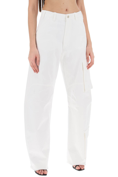 Shop Darkpark Rose Cargo Pants In White (white)