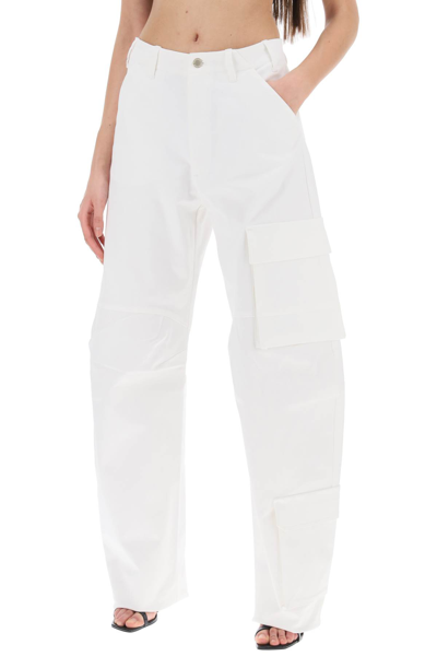 Shop Darkpark Rose Cargo Pants In White (white)