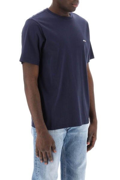 Shop Autry T-shirt With Logo Label In Blue (blue)