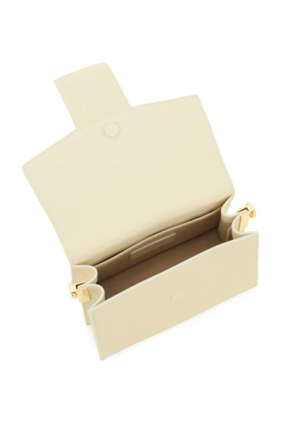 Shop Strathberry Crescent Box Bag In Vanilla Diamond (white)