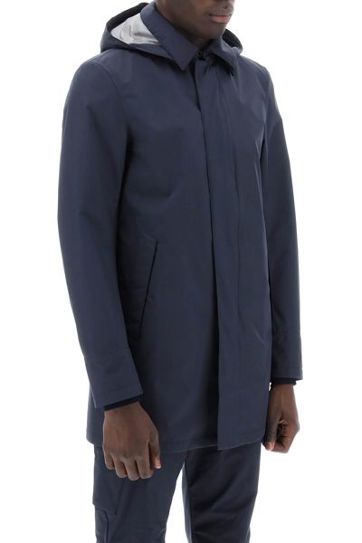 Shop Herno Laminar Laminar Carcoat In Gore-tex 2l In Blu (blue)