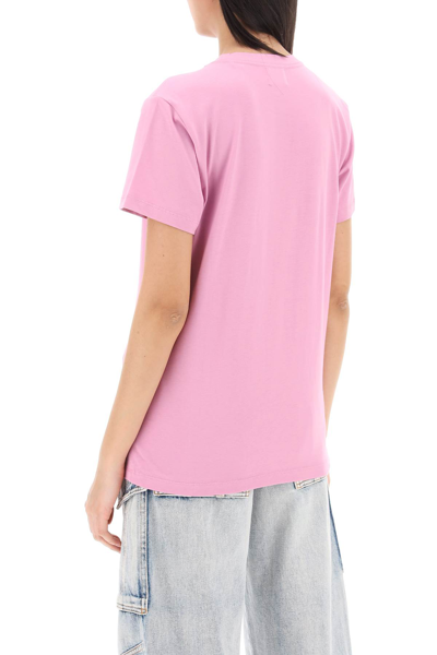Shop Marant Etoile Aby Regular Fit T-shirt In Candy Pink (pink)