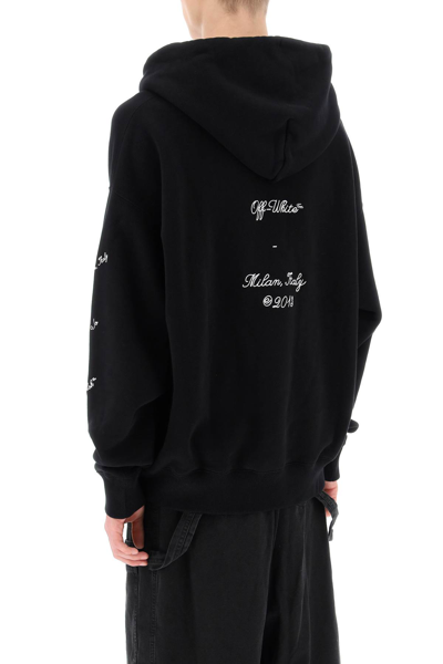 Shop Off-white Skate Hoodie With 23 Logo In Black White (black)