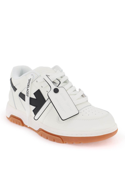Shop Off-white Out Of Office Sneakers In White Black (beige)