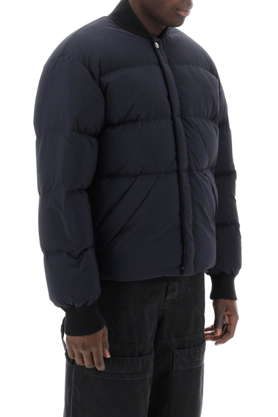 Shop Off-white Arrow Short Puffer Jacket In Black Black (black)