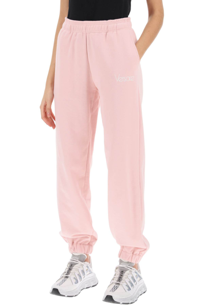 Versace 1978 Re-edition Joggers In Pink White (pink)