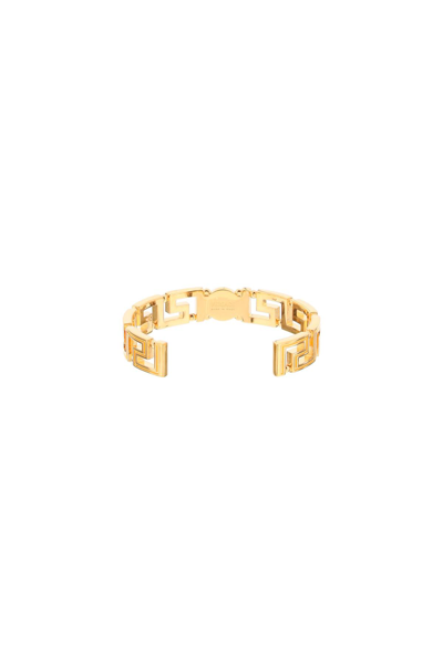 Shop Versace Medusa Greca Bracelet In  Gold (gold)