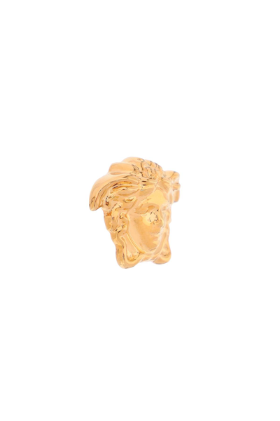 Shop Versace Medusa Head Earrings In  Gold (gold)