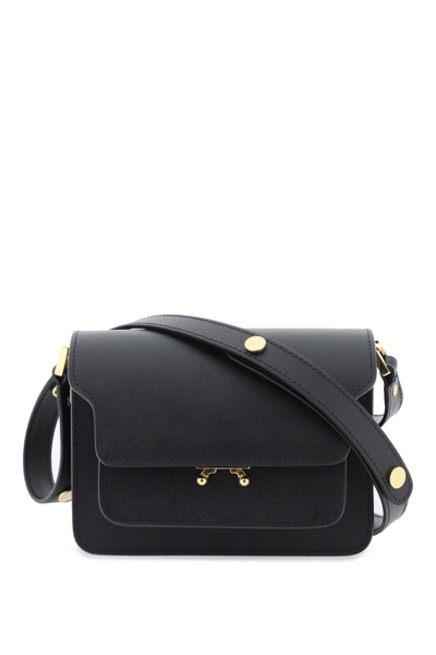 Shop Marni Mini Trunk Bag In Black (black)