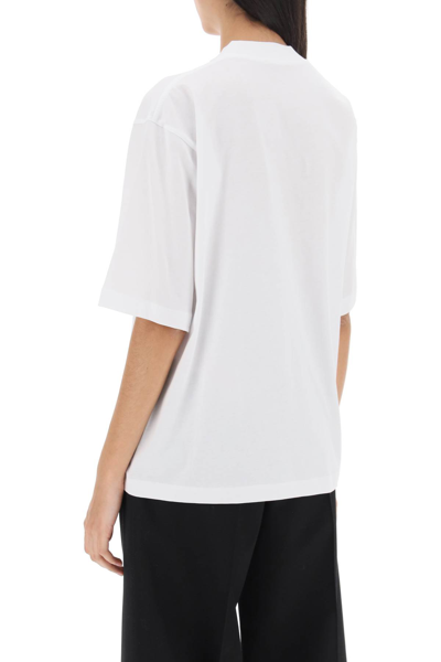 Shop Marni Organic Cotton T-shirt In Lily White (white)