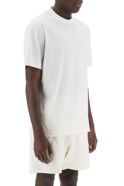 Shop Y-3 T-shirt With Tonal Logo In Owhite (white)