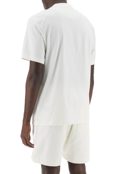 Shop Y-3 T-shirt With Tonal Logo In Owhite (white)