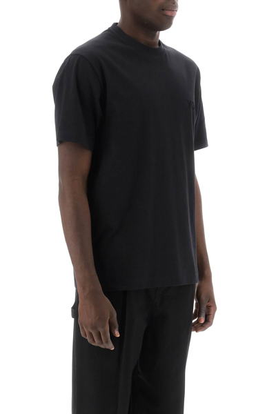 Shop Y-3 T-shirt With Tonal Logo In Black (black)