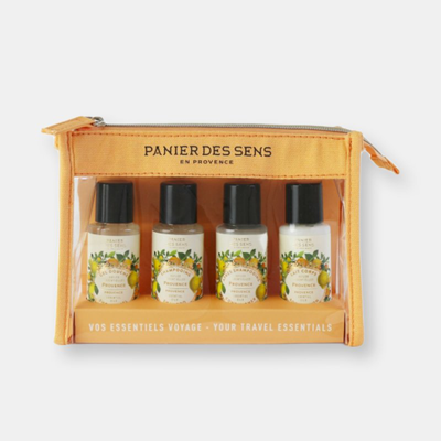 Shop Panier Des Sens Provence Travel Pouch (shower Gel, Shampoo, Conditioner, Body Lotion)