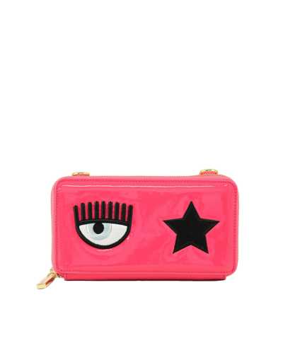 Shop Chiara Ferragni Designer Wallets Women's Fuchsia Wallet In Pink