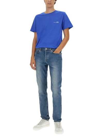 Shop Apc A.p.c. Petit New Standard Jeans Unisex In Blue
