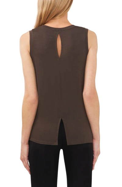 Halogen Back Keyhole Tank In Grey Beluga