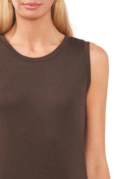 Halogen Back Keyhole Tank In Grey Beluga