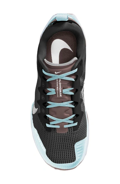 Shop Nike Wildhorse 8 Trail Running Shoe In Black/ White/ Blue/ Grey