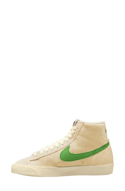 Shop Nike Blazer Mid '77 Vintage Sneaker In Muslin/ Coconut/ Green