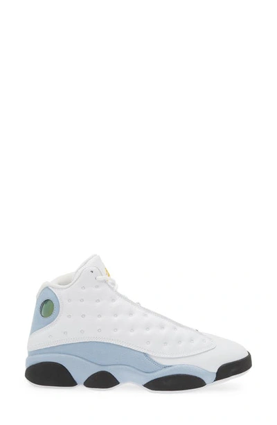 Shop Jordan Air  13 Retro High Top Sneaker In White/ Yellow Ochre/ Blue Grey