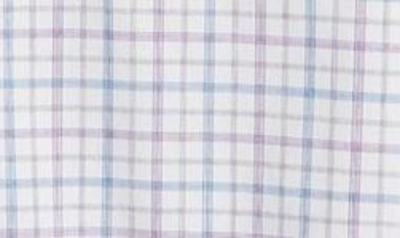 Shop Johnnie-o Biles Check Performance Button-up Shirt In Grape