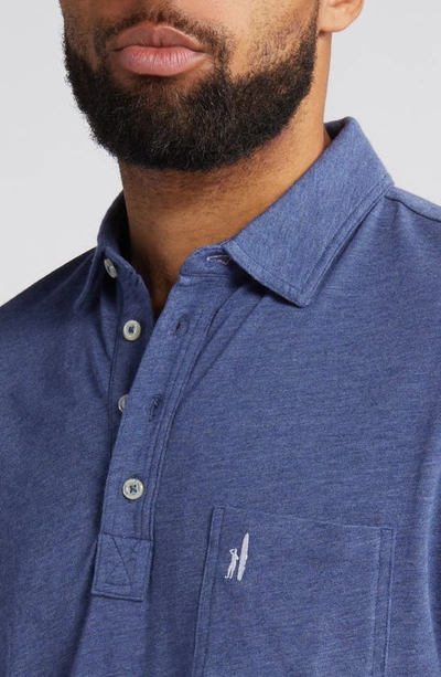 Johnnie-o Heathered Original 2.0 Regular Fit Polo In Oceanside