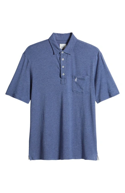 Johnnie-o Heathered Original 2.0 Regular Fit Polo In Oceanside