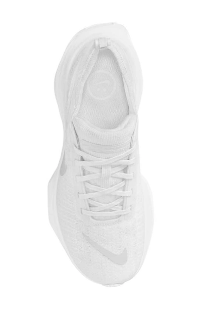 Nike Zoomx Invincible Run 3 Running Shoe In White/ Photon Dust/ Platinum