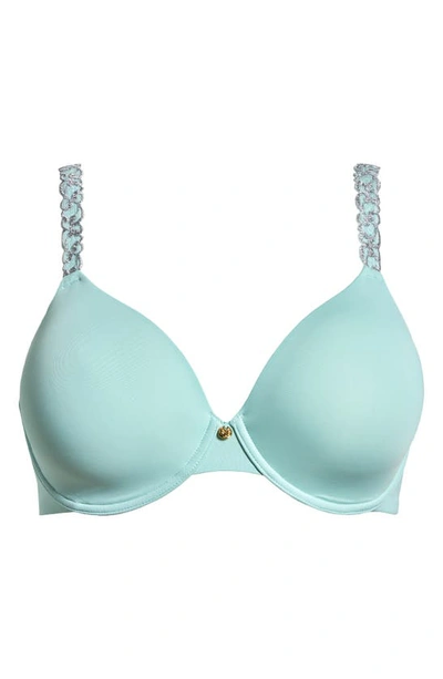 Shop Natori Pure Luxe Underwire T-shirt Bra In Morning Dew/ Smoky