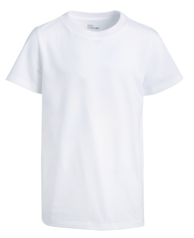 Shop Epic Threads Big Boys Solid Core T-shirt, Created For Macy's In Bright White