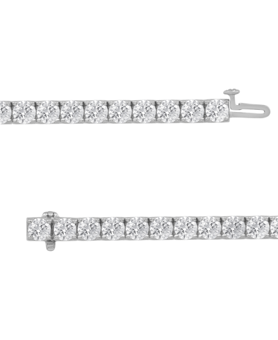 Shop Macy's Diamond Tennis Bracelet (12 Ct. T.w.) In 14k White Gold