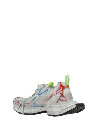 Shop Balenciaga Sneakers In White/red/blue