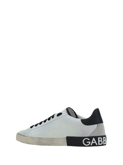 Shop Dolce & Gabbana Sneakers In Bianco/nero