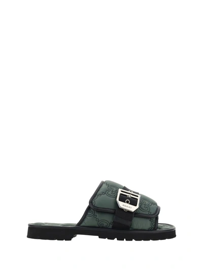 Shop Gucci Sandals In Urban Chic/black
