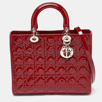 Pre-owned Dior Tote In Red