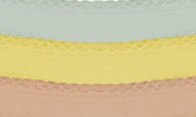 Shop Natori Bliss 3-pack Cotton Blend Briefs In Dew/ Yellow/ Cf