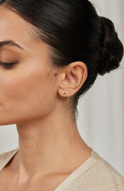 Bony Levy Bl Icon Diamond Heart Earrings In 18k Yellow Gold