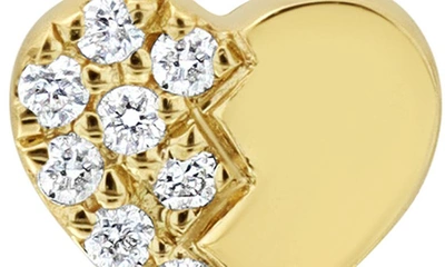 Bony Levy Bl Icon Diamond Heart Earrings In 18k Yellow Gold