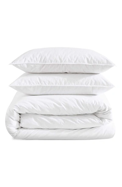 Shop Calvin Klein Washed Percale Comforter & Shams Set In White