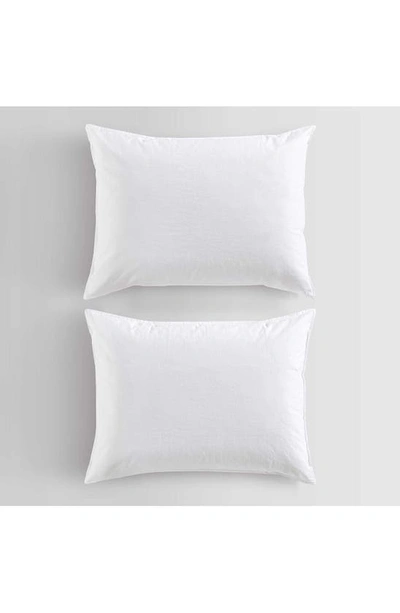 Calvin Klein Washed Percale Comforter & Shams Set In White