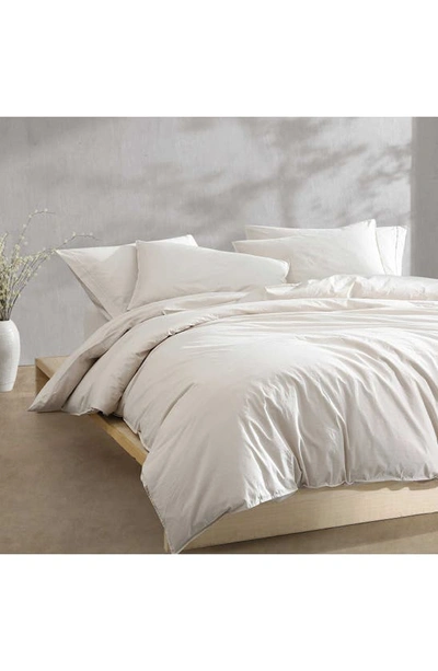 Calvin Klein Washed Percale Comforter & Shams Set In Beige/ Tan
