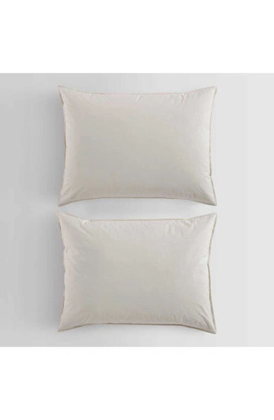 Calvin Klein Washed Percale Comforter & Shams Set In Beige/ Tan