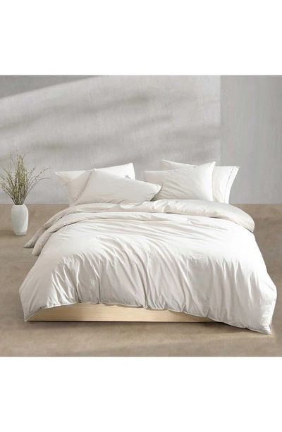 Shop Calvin Klein Washed Percale Comforter & Shams Set In Beige/ Tan