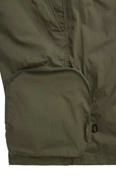 Shop Alpha Industries Pull-on Cargo Shorts In Green