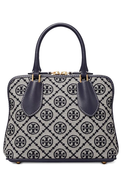 Shop Tory Burch Mini T Monogram Jacquard Swing Crossbody Bag In Tory Navy