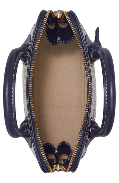 Tory Burch Mini T Monogram Jacquard Swing Crossbody Bag In Tory Navy